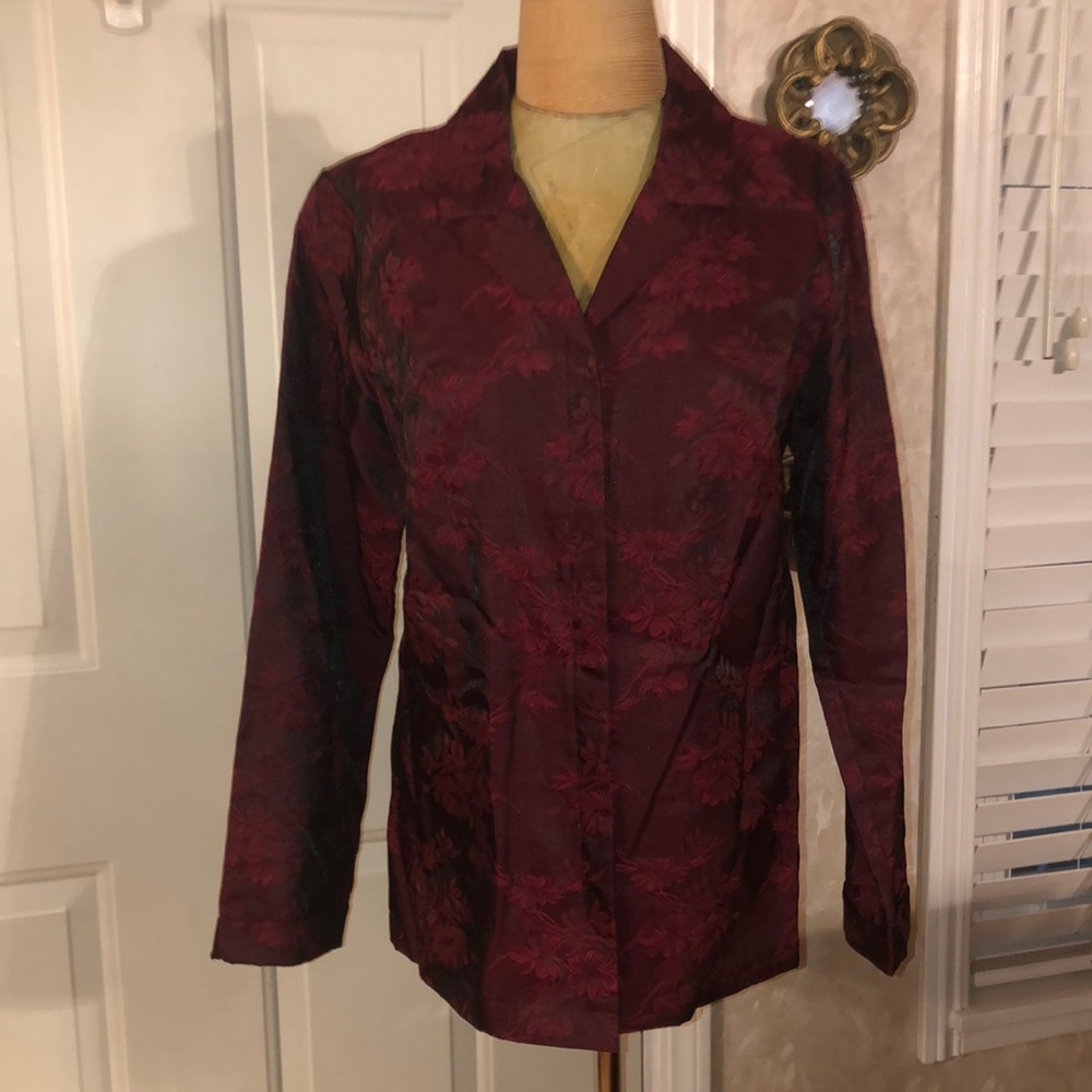 Women’s Burgundy Blouse